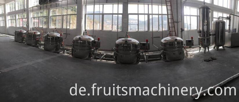 Industrial Vacuum dip Sugar Pot candied / pickles production line